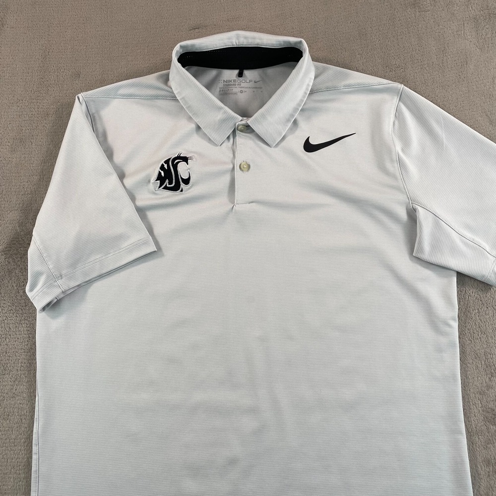 Kansas State Wildcats x Nike Polo Shirt Med Mobility Control Stripe Performance